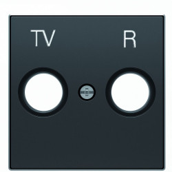 Центральна плата TV+R розетки ABB Sky 8550 NS (чорний оксамит)