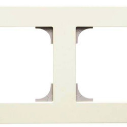 Двопостова рамка ABB Sky 8572 BL (біла)
