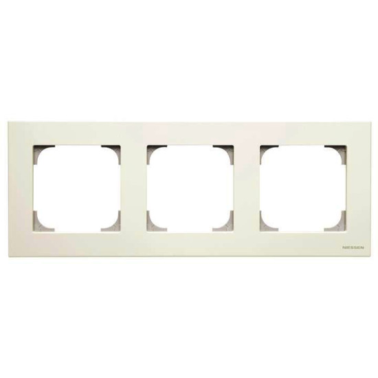 Трипостова рамка ABB Sky 8573 BL (біла)