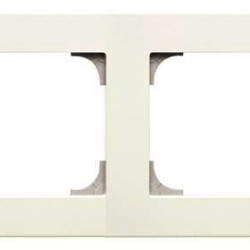 Чотирьохпостова рамка ABB Sky 8574 BL (біла)