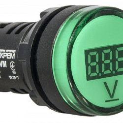 Зелений постовий вольтметр Аско-Укрем AD22-22 DVM DC 5-30В