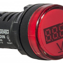 Червоний постовий вольтметр Аско-Укрем AD22-22 DVM DC 5-30В