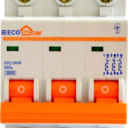 Автоматичний вимикач ECOHOME ECO 3p С 50A