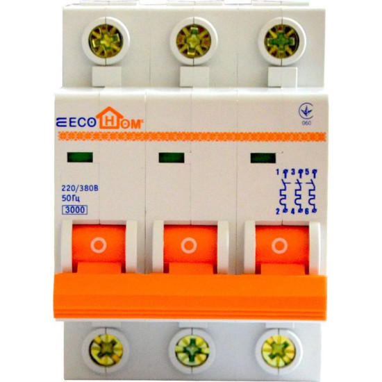 Автоматичний вимикач ECOHOME ECO 3p С 50A