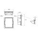 Підлоговий лючок DKC 01369 ANTISC 16М NEST-16 рельєфною кришкою
