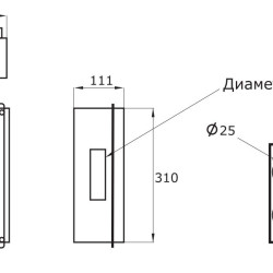 Металева основа під лючок підлоговий DKC 01371 NEST-8