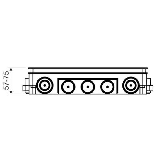 Корпус під заливку для коробки для підлоги Kopos 8595057690745 KUP 57