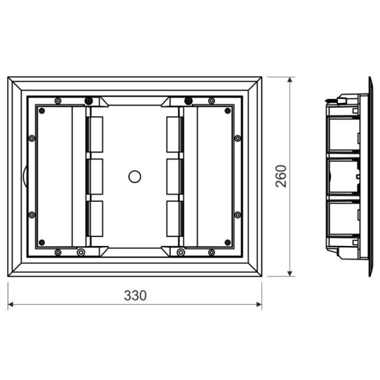 Підлоговий лючок Kopos 8595057690721 KOPOBOX 57