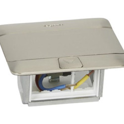 Лючок із висувним блоком розеток Legrand 54020 3М (нержавіюча сталь)