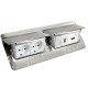 Лючок із висувним блоком Legrand 54013 8М (алюміній)