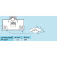Лючок із висувним блоком розеток Legrand 54018 8М (латунь)