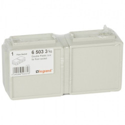 Подвійна коробка, що вбудовується в підлоговий лючок Legrand 650331 2х3М
