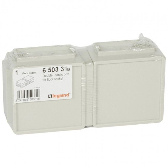 Подвійна коробка, що вбудовується в підлоговий лючок Legrand 650331 2х3М