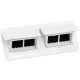 Лючок із висувним блоком розеток Legrand 654004 2х4М (білий) з монтажним комплектом