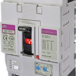 Автоматичний вимикач ETI 004671045 EB2 125/3S 100А 3р (36кА)