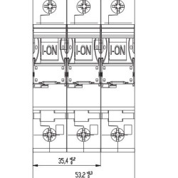 Автоматичний вимикач ETI 002164514 ETIMAT 6 3p D 10A (6kA)
