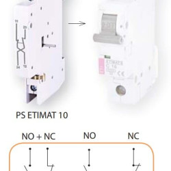 Блок-контакт ETI 002159033 PS-ETIMAT 10 (1НЗ)