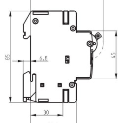 Автоматичний вимикач ETI 002153718 ETIMAT 10 2p D 25А (10 kA)