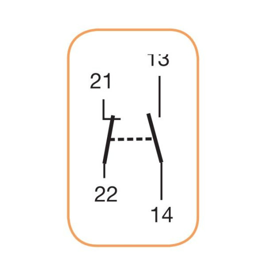 Блок-контакт ETI 002159121 PSM 80/125 (1НЗ+1НЗ)