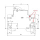 Автоматичний вимикач ETIMAT 6 2p С 25А