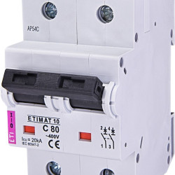 Автоматичний вимикач ETI 002133732 ETIMAT 10 2р C 100А (20 kA)