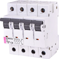 Автоматичний вимикач ETI 002136718 ETIMAT 10 3p+N C 25А (10 kA)
