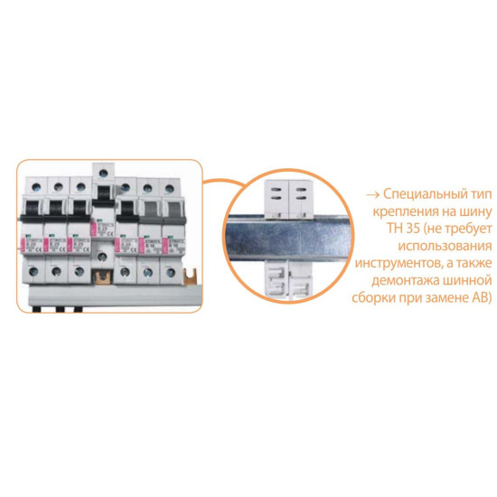Автоматичний вимикач ETI 002125733 ETIMAT 10 3p B 125А (15kA)