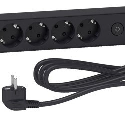 Подовжувач Schneider Electric ST945U3B на 5 гнізд та 2хUSB (3м) чорний