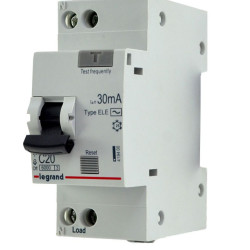 Диференціальний автомат Legrand (419400) RX³ 1P+NC 20A 30мA AC