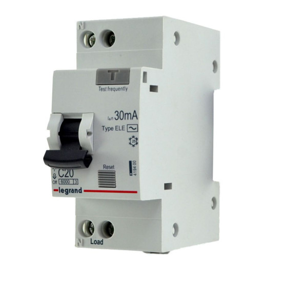 Диференціальний автомат Legrand (419400) RX³ 1P+NC 20A 30мA AC
