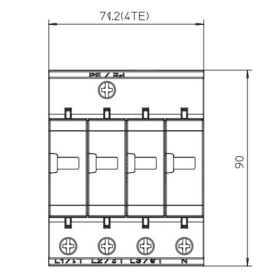 Обмежувач перенапруг OBO Bettermann (5094426) Тип I+II V25-B+C 4-280