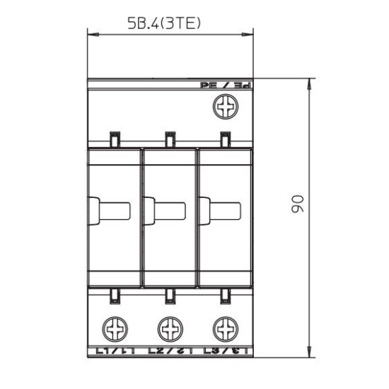 Обмежувач перенапруг OBO Bettermann (5094437) Тип I+II V25-B+C 3-385