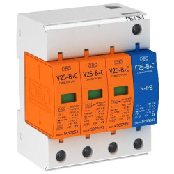 Обмежувач перенапруг OBO Bettermann (5094463) Тип I+II V25-B+C 3+NPE