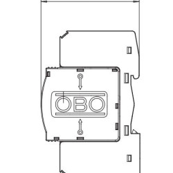 Обмежувач перенапруг OBO Bettermann (5094463) Тип I+II V25-B+C 3+NPE