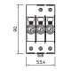 Обмежувач перенапруг OBO Bettermann (5093511) Тип I+II V50-3-280