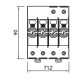 Обмежувач перенапруг OBO Bettermann (5093526) Тип I+II V50-3+NPE-280