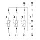 Обмежувач перенапруг OBO Bettermann (5093526) Тип I+II V50-3+NPE-280