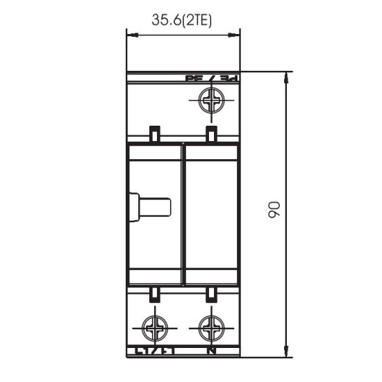 Обмежувач перенапруг OBO Bettermann (5093653) Тип I+II V50-B+C 1+NPE
