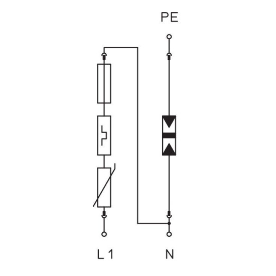 Обмежувач перенапруг OBO Bettermann (5093653) Тип I+II V50-B+C 1+NPE