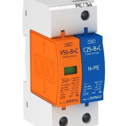 Обмежувач перенапруг OBO Bettermann (5093653) Тип I+II V50-B+C 1+NPE