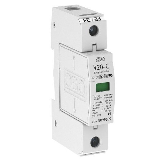 Обмежувач перенапруг OBO Bettermann (5094618) Тип II V20-C 1-280