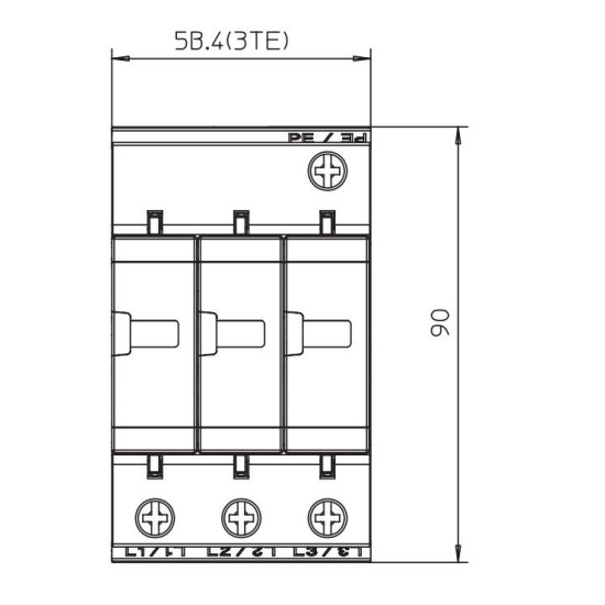 Обмежувач перенапруг OBO Bettermann (5094624) Тип II V20-C 3-280