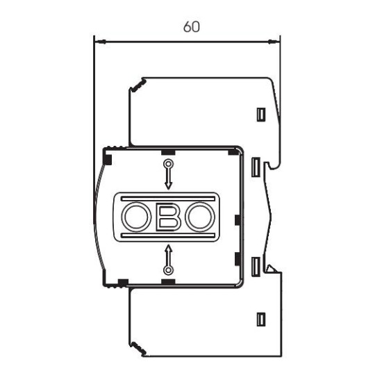 Обмежувач перенапруг OBO Bettermann (5094650) Тип II V20-C 1+NPE-280