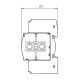 Обмежувач перенапруг OBO Bettermann (5094765) Тип II V20-C 3+NPE+FS