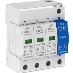 Обмежувач перенапруг OBO Bettermann (5094920) Тип II V10-C 3+NPE