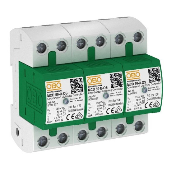 Обмежувач перенапруг OBO Bettermann (5096835) MCD 50-B 3-OS