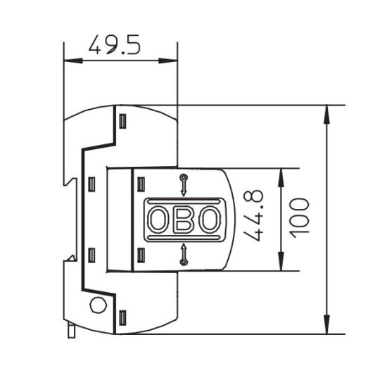 Обмежувач перенапруг OBO Bettermann (5096835) MCD 50-B 3-OS