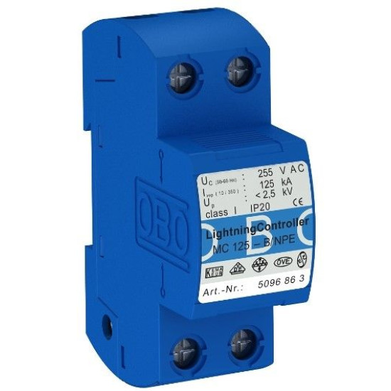 Обмежувач перенапруг OBO Bettermann (5096863) MC 125-B NPE