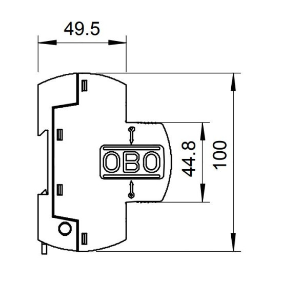 Обмежувач перенапруг OBO Bettermann (5096865) MCD 125-B NPE