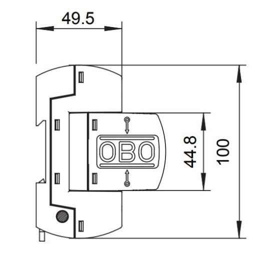 Обмежувач перенапруг OBO Bettermann (5096879) MCD 50-B 3+1